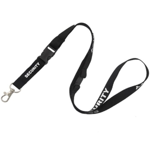 Pack of 50 Lanyards with Trigger Hook, Breakaway, 16mm, Security Black