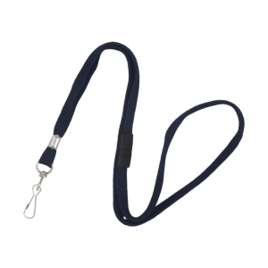 Lanyard with Swivel Hook, Breakaway, 10mm, Navy Blue, Pack 50