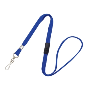 Lanyard with Swivel Hook, Breakaway, 10mm, Royal Blue, Pack 50