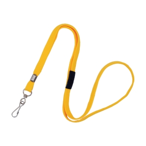 Lanyard with Swivel Hook, Breakaway, 10mm, Yellow, Pack 50