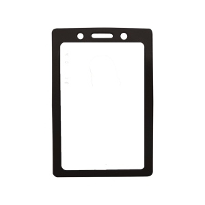 Flexible Card Holder, Portrait, Standard Size, Black, Pack 10