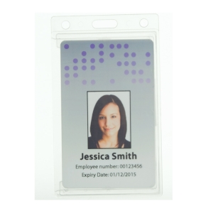 Box of 50 Rigid Card Holder, Portrait, Standard Size