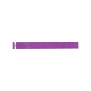 Pack of 500 PDC Wristband Tyvek 25mm Purple