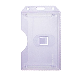 Pack of 10 Rigid Dual Side Card Holder, Portrait, Standard Size