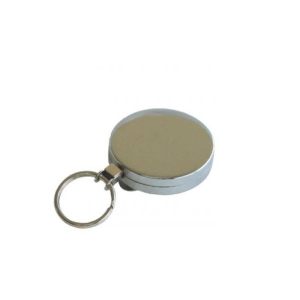 Heavy Duty Key Holder 50mm with Split Ring, Belt Clip, Chrome